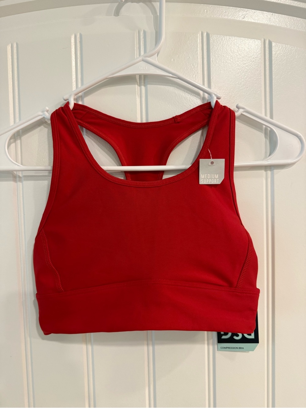 DSG Red Racerback Compression Sports Bra